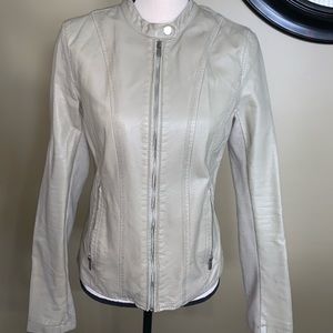 Tan pleather jacket